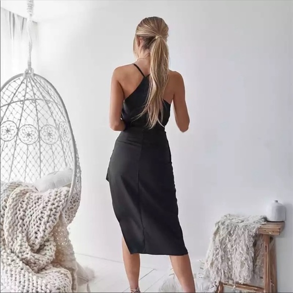 💃🏻Rachel Black Dress Cocktail Dress - Picture 3 of 8